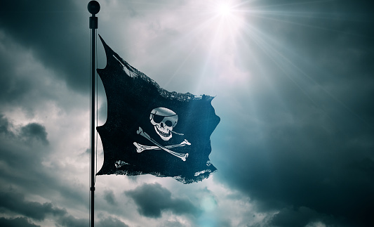 pirate marin barbe noir