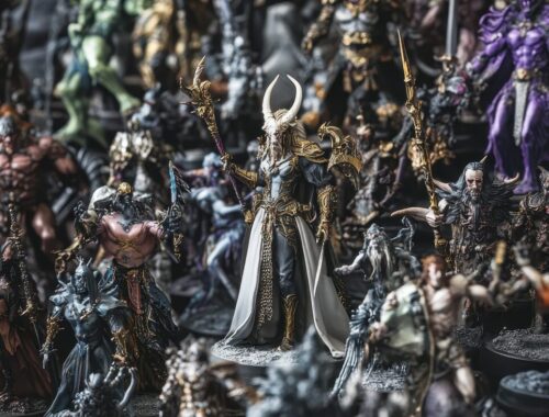 Collection de figurines League of Legends exposées sur une étagère.
